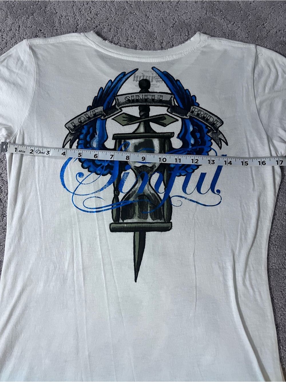 EUC! Lot of 4 “Sinful” By Affliction Brand Women’s Shirts Size Large - Picture 15 of 16